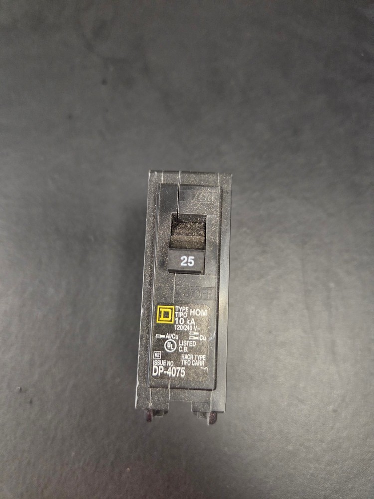 SQUARE D HOMELINE QO125 CIRCUIT BREAKER 25 Amp Single Pole 1 pole - NEW!!!