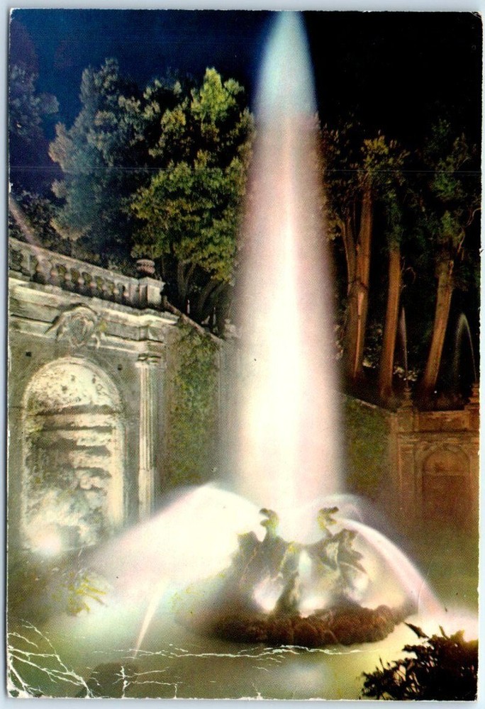 Postcard - The Dragons' Fountain, Villa D'Este - Tivoli, Italy