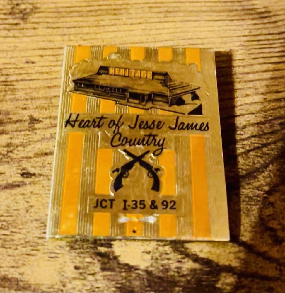 Vintage Matchbook - The Heritage Restaurant - Heart Of Jesse James Country