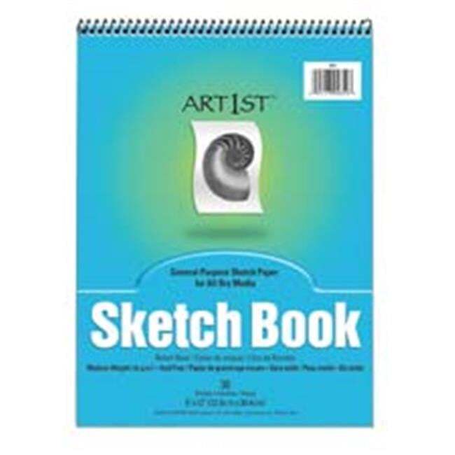 Pacon Corporation PAC4850 Sketch Book- Acid-free- Medium Weight- 9in.x12in.- ...-image