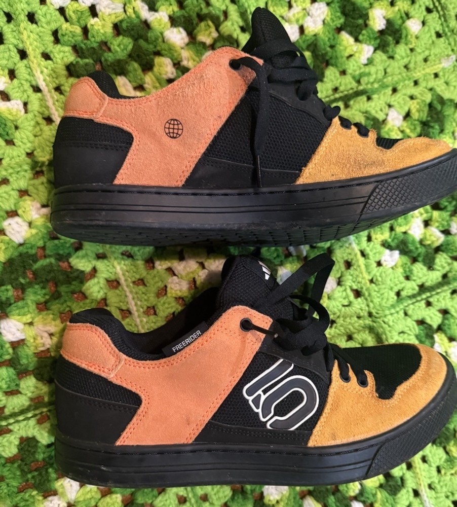 Five Ten Men's Freerider Shoes Black Orange Adidas Size 11 Skate Style Used