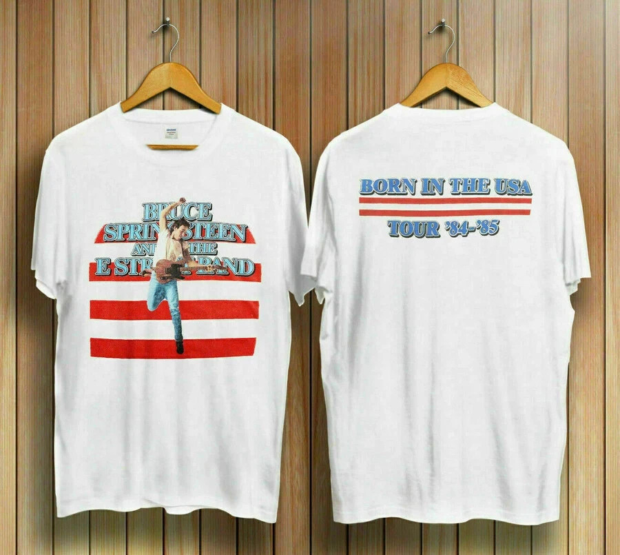 Bruce Springsteen and E Street Band Born in USA Tour 84-85 T-Shirt