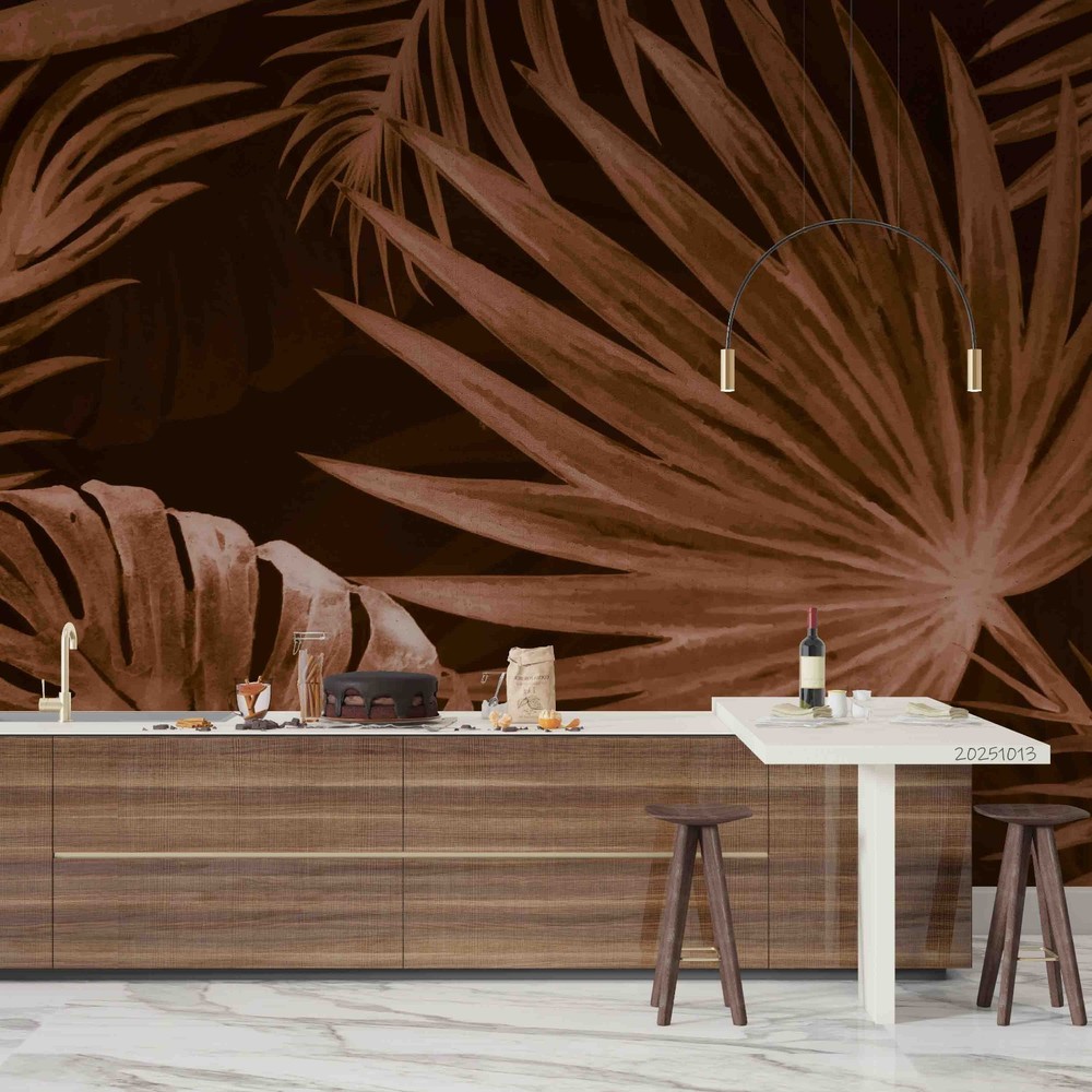 3D Tropical Plants Leaves Watercolor Wall Murals Wallpaper Murals Wall Sticker