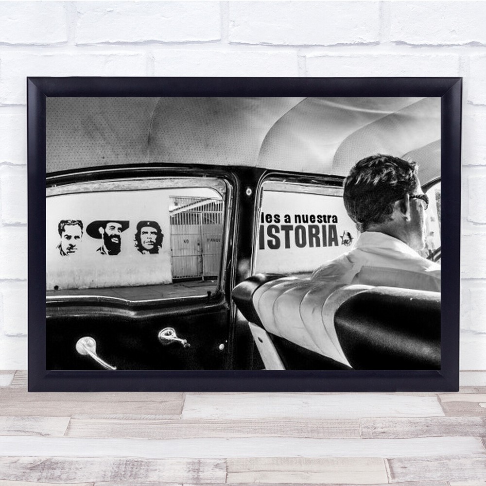 Inside Travelling Outside History, Havana, Cuba Street Cars Wall Art Print