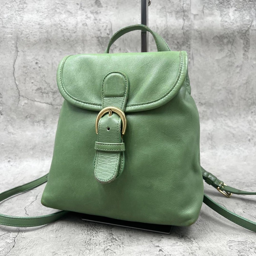 Coach Genuine Leather Backpack in Green Style G07131872