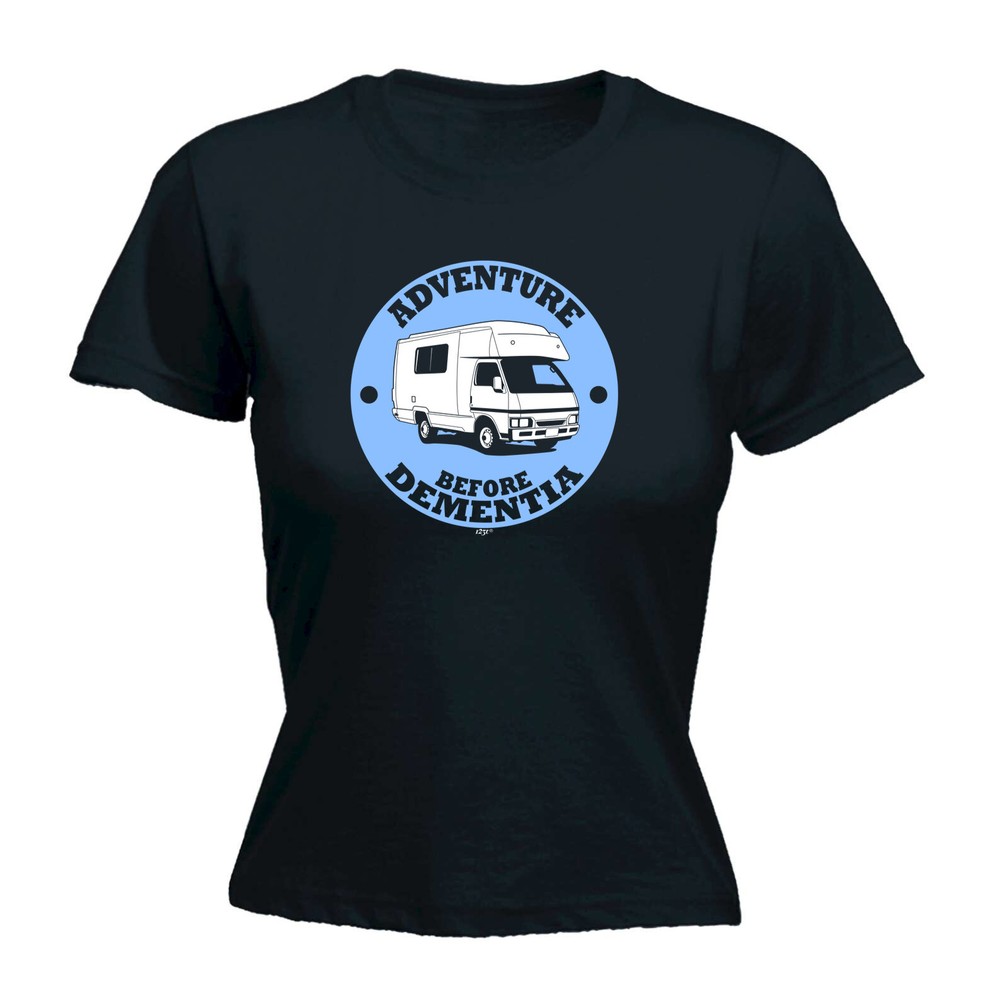 Camper Adventure Before - Womens T Shirt Funny T-Shirt Novelty gift tshirt