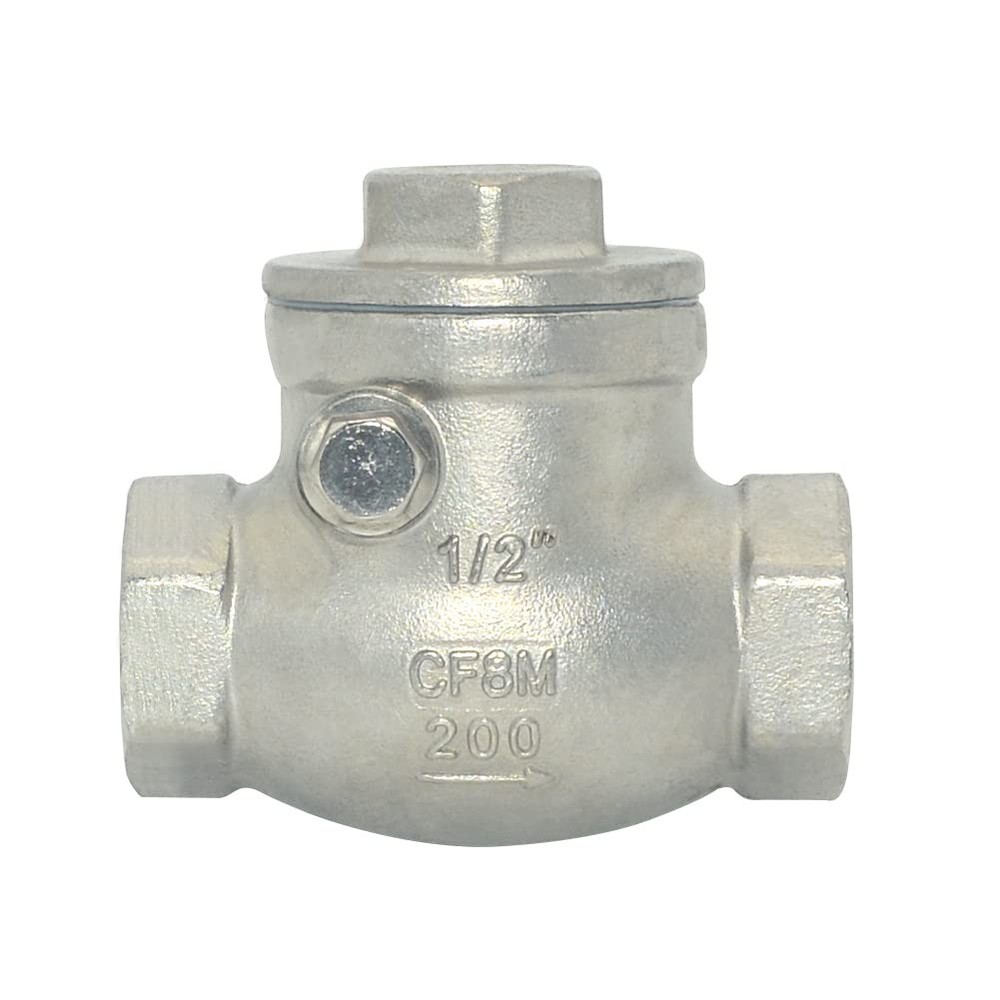 1/2 Inch SS316 Stainless Steel Swing Check Valve 200 PSI WOG NPT Female