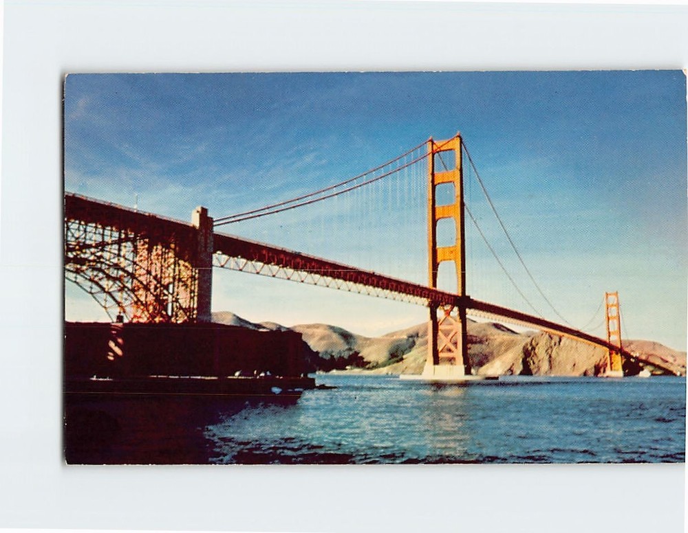 Postcard Golden Gate Bridge San Francisco California USA
