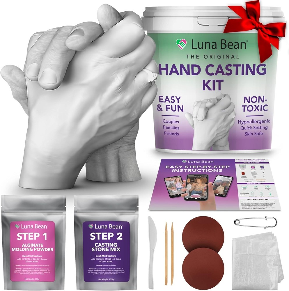 Hand Casting Kit – The Original Hand Mold Kit for Couples – Christmas Gifts