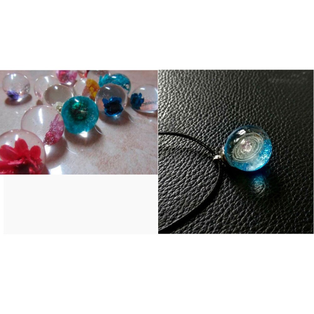 9-Piece Silicone Moon Star Pendant Mold for Crystal Epoxy Resin Spheres