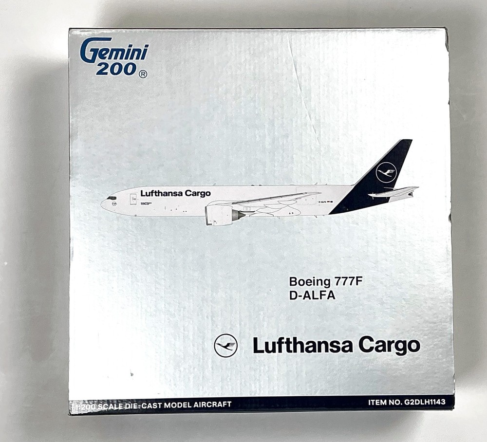 GeminiJets G2DLH1143 Lufthansa Cargo Boeing 777F D-ALFA 1/200 Scale Model