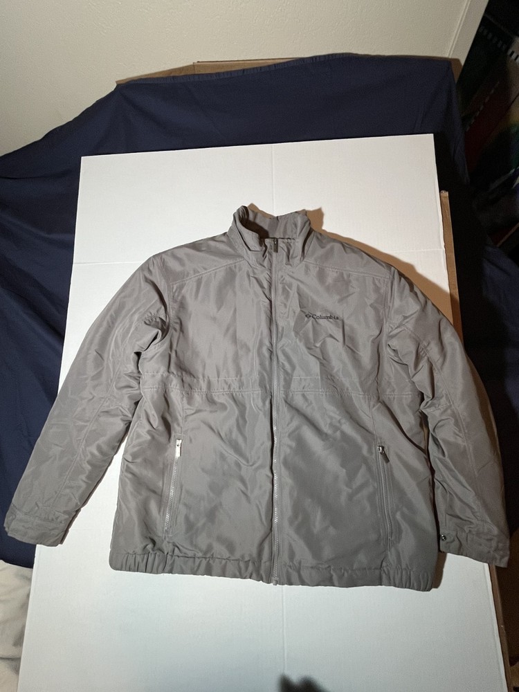 Columbia Water Resistant Men's Jacket Northern Bound Gray Coat Size XL