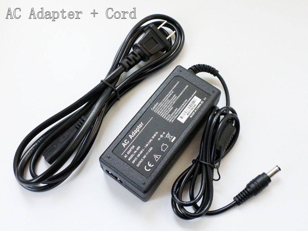 New AC Adapter Charger for Toshiba Satellite l455-s5000 M55-S1001 19v 3.42a 65W