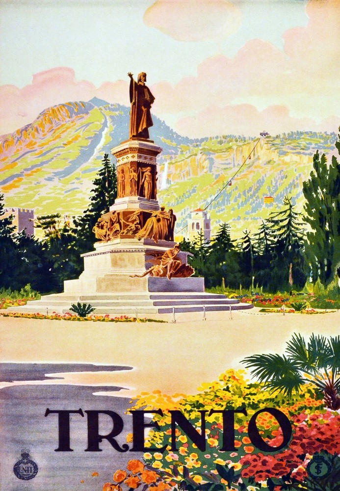 Decoration Poster.Home Room Interior design.Travel Italy.Trento.6504