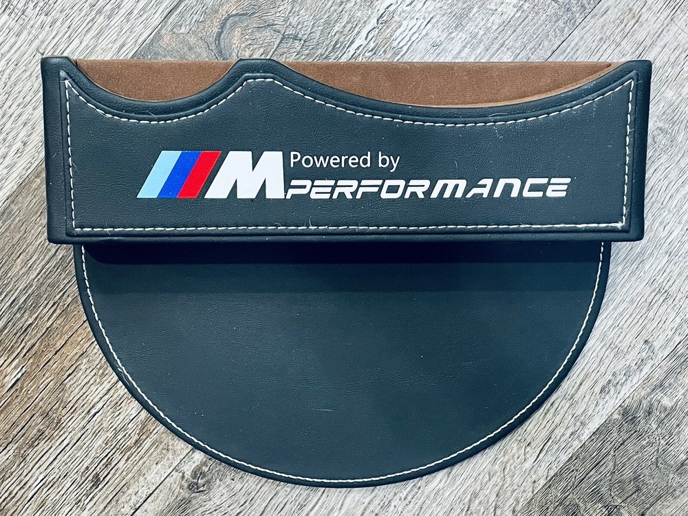 BMW M Performance-Car Seat Gap Filler Phone Storage Organizer-Brown
