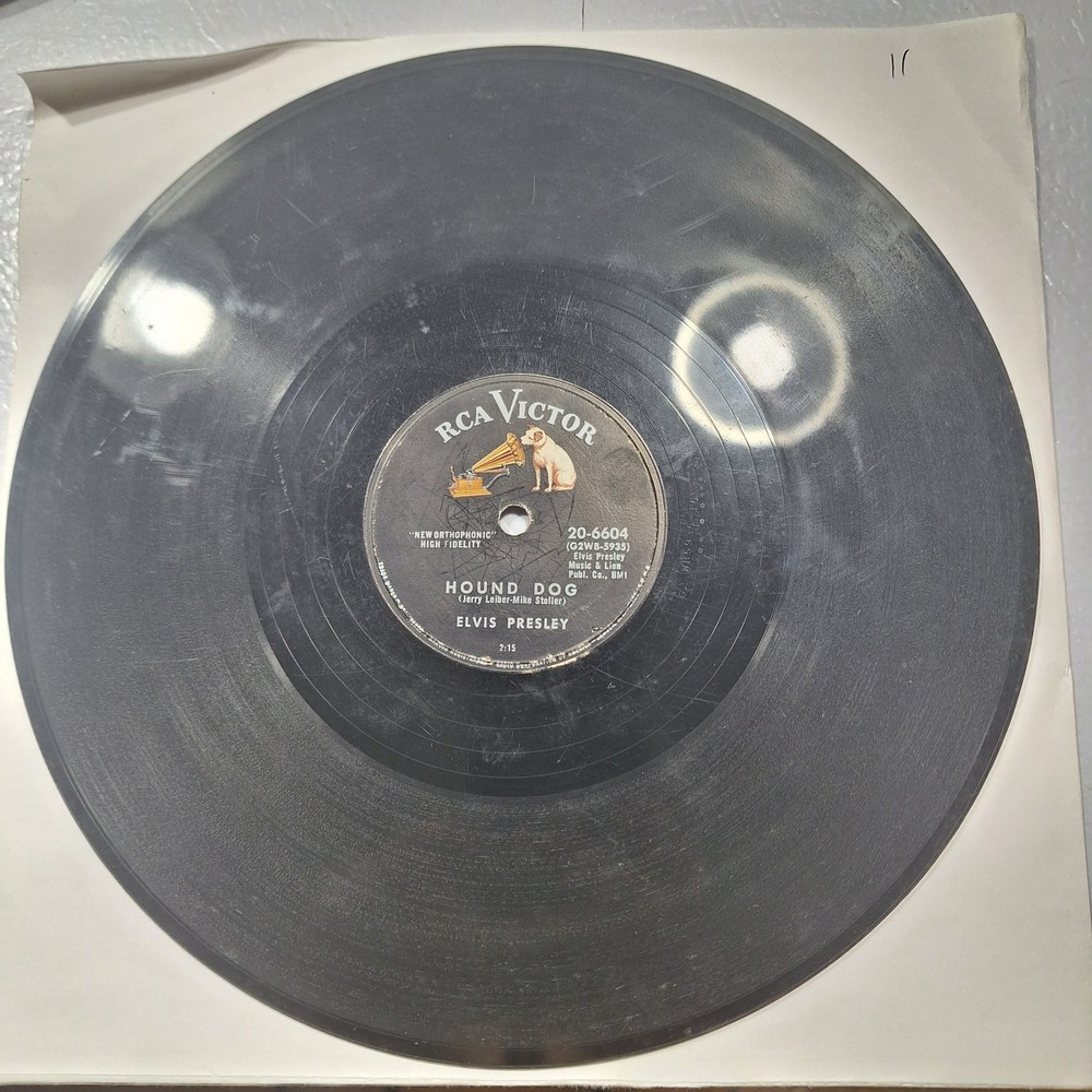 Elvis Presley 78 Rpm: Hound Dog/Don't Be Cruel - Rca Victor 20-6604 - 1956