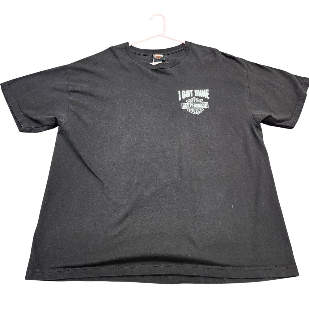 Harley-Davidson Shirt Mens 2XL Black Zydeco Houma Louisiana Gator Graphic Tee