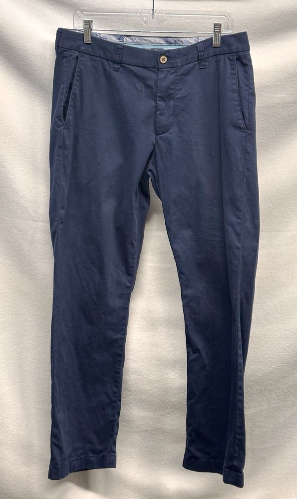 Tommy Bahama Boracay Chino Pants Men’s 32x30 Flat Front Blue Stretch Casual