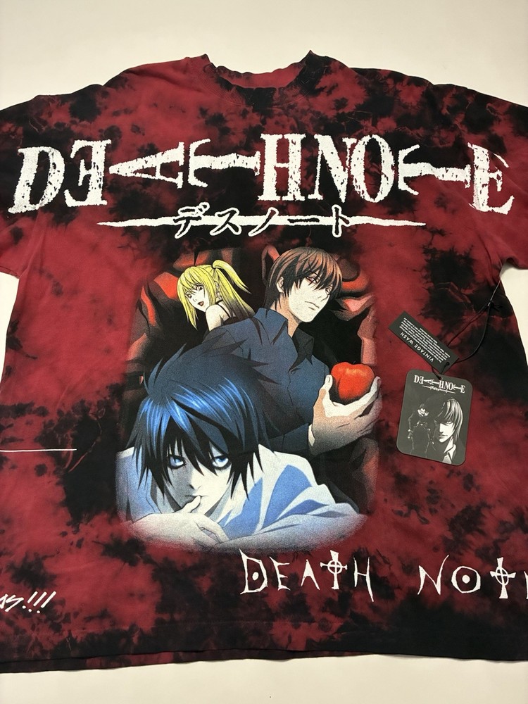 NWT Civil Regime x Death Note American Classic Oversized Lava Wash Tee Large