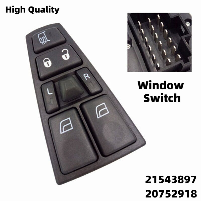 Volvo Truck FH12 FM VNL Power Master Control Window Switch 20752918 21543897