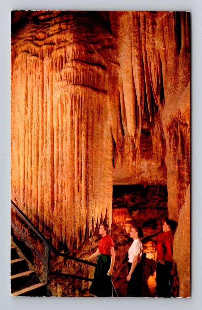 Mammoth Cave National Park KY-Kentucky the Falls Frozen Niagara Vintage Postcard