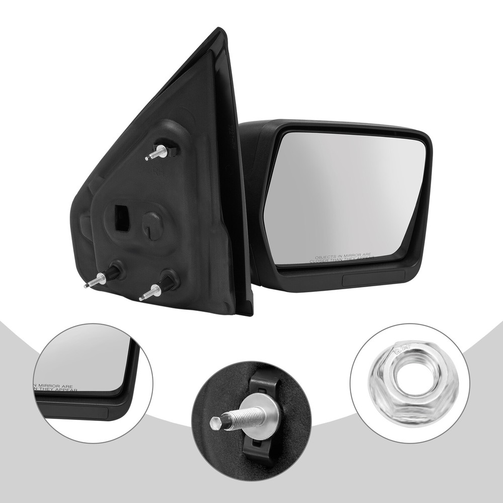 Textured Black RH Mirror for 2007-2014 Ford F150 Passenger Side
