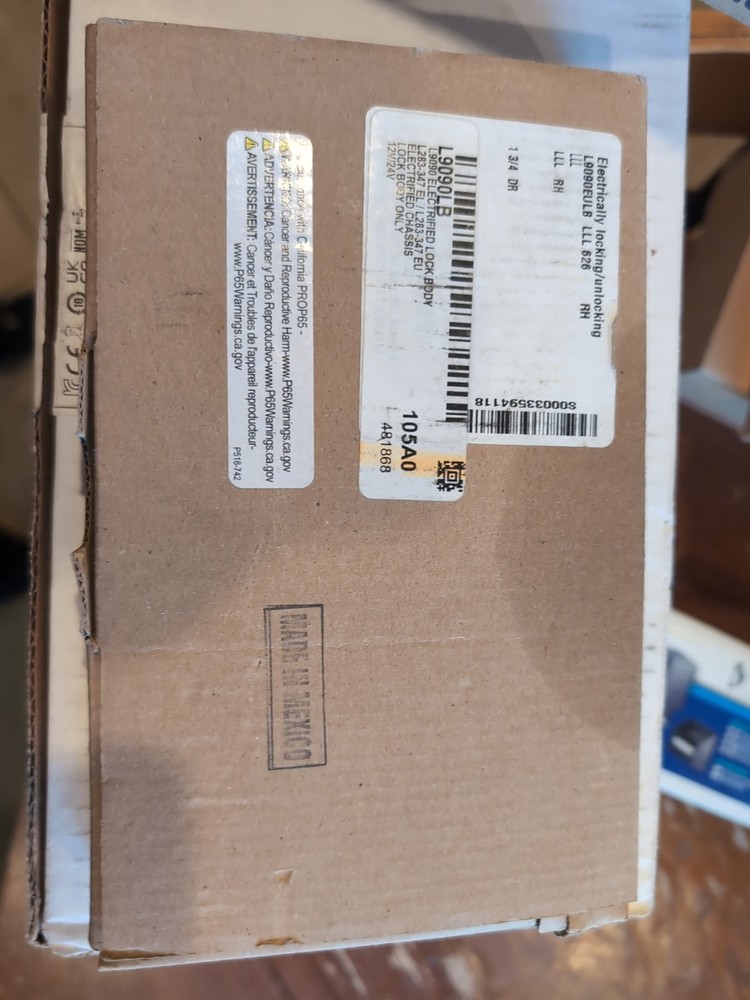 Schlage L9090EULB Mortise Lock 1-3/4