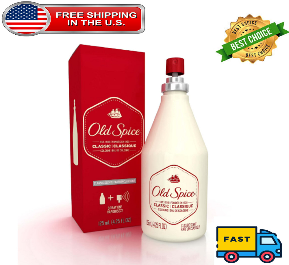 Old Spice Classic Scent Cologne For Men, 4.25 fl oz
