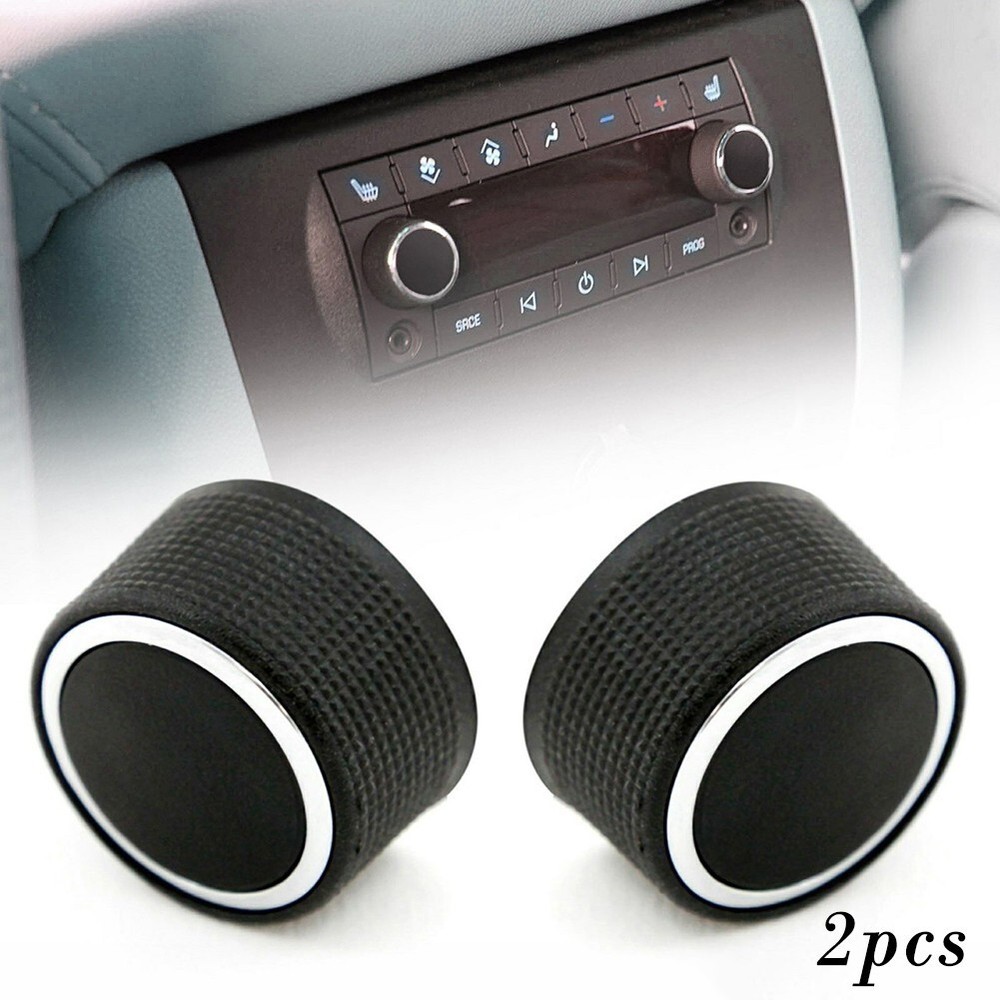 Knob Button 2pcs ABS Plastic Car Controls Parts Brand New High Quality