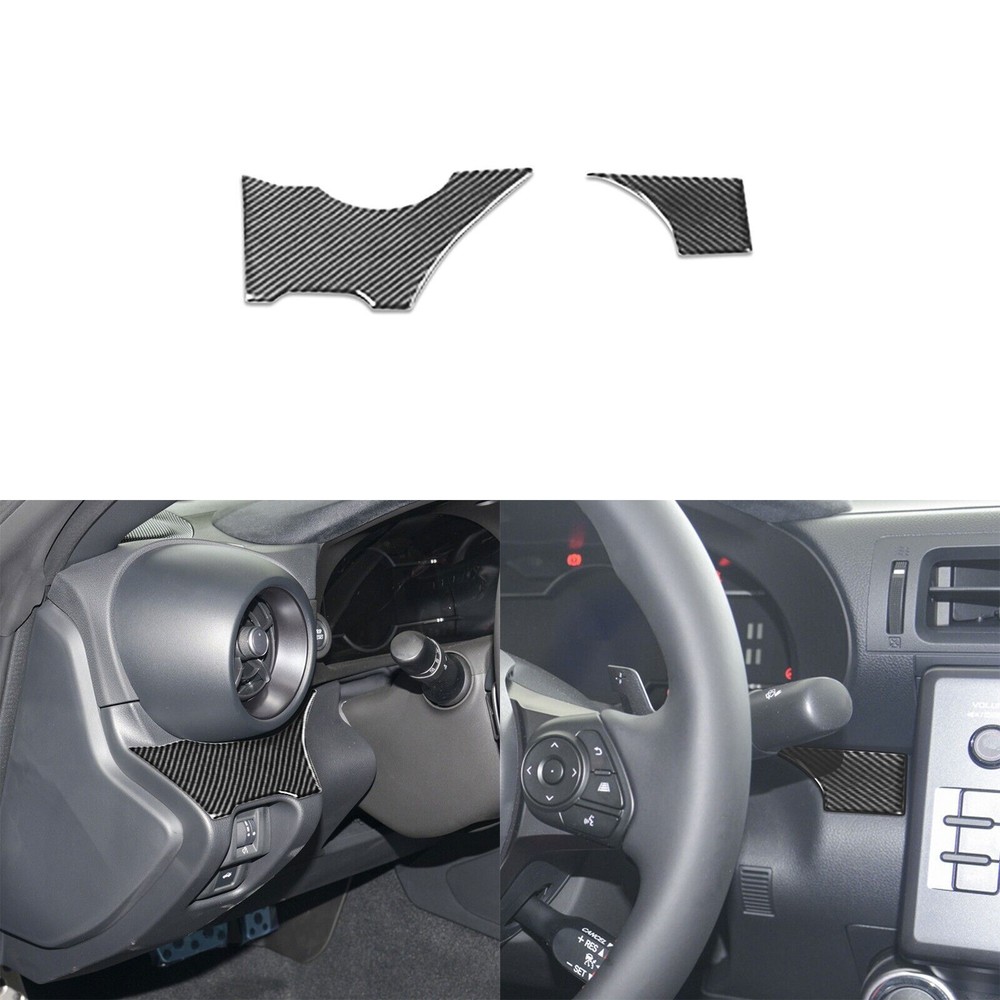 Real Carbon Fiber Driver Side Dashboard Panel Cover For Subaru BRZ GR86 22-23