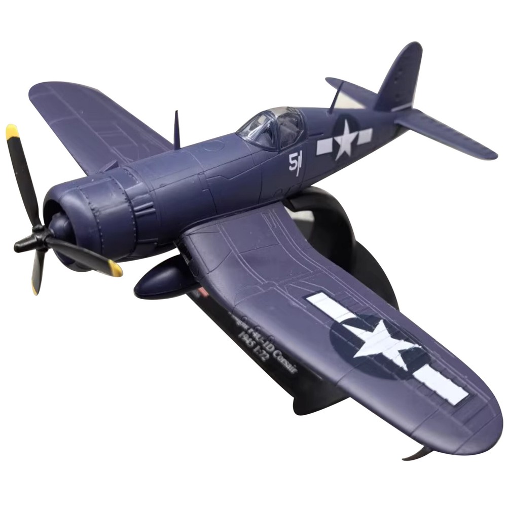 15cm Diecast Alloy 1/72 WWII USA Navy F4U Corsair Fighter Model Xmas Gift