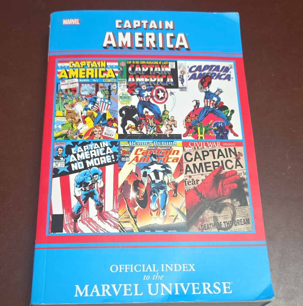 Marvel Captain America Official Index Paperback 2011 Comics Reference Book