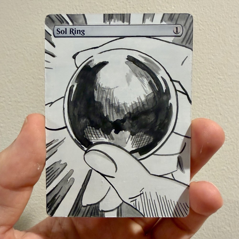 Sol Ring - Dandadan Manga - Hand Painted Alter
