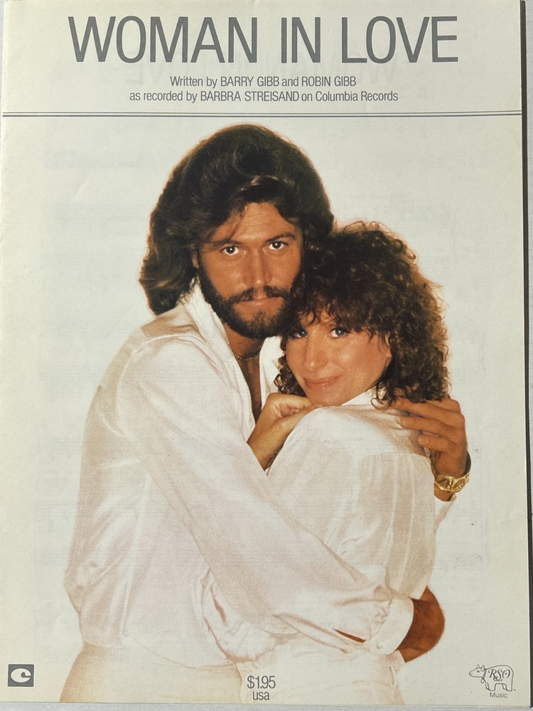 Sheet Music barbra streisand barry gibb woman in love