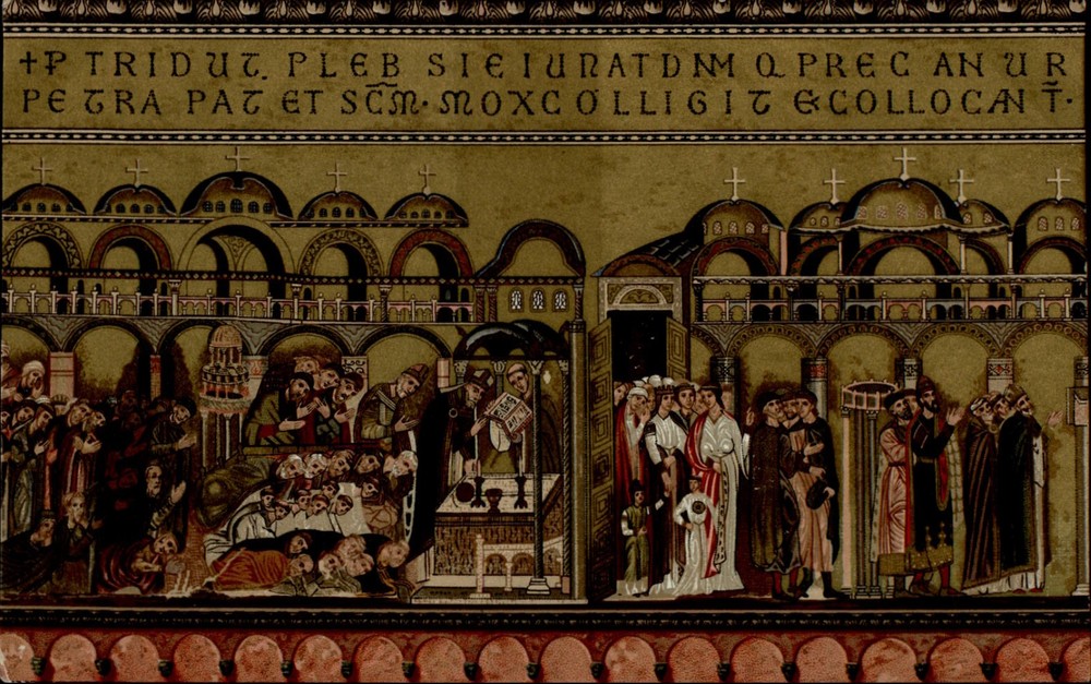 Mosaic Interior Basilica San Marco Venice vintage postcard s455