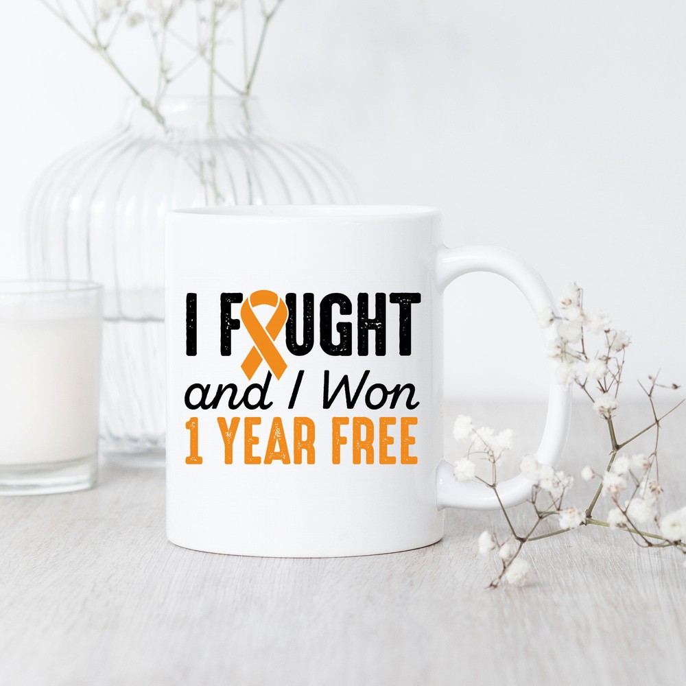 Kidney Cancerversary 1 Year Free Mug Kidney Cancer Survivor Kidney Cancer Free