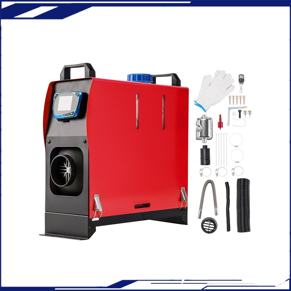 5KW 12V Diesel Air Heater All-in-one LCD Remote Control Car RV Indoors Heating