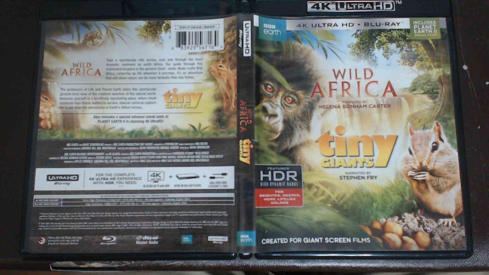 Wild Africa / Tiny Giants (Ultra HD)***Please Note***