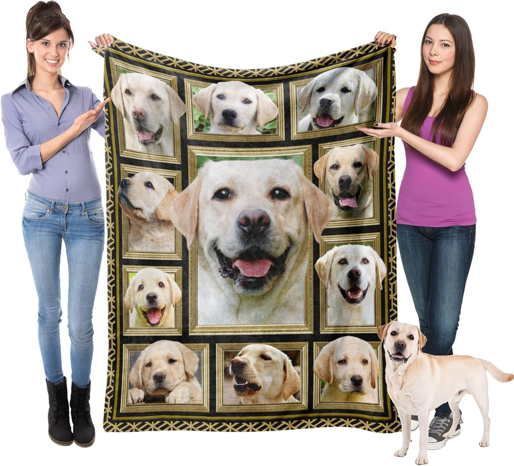 Labrador Retriever Blanket for Women Men Kids, Labrador Retriever Gifts for Dog