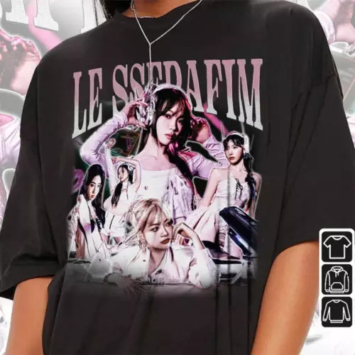 Le Sserafim Kpop Shirt, Le Sserafim Perfect Night Album Sweatshirt, Le Sseraf...
