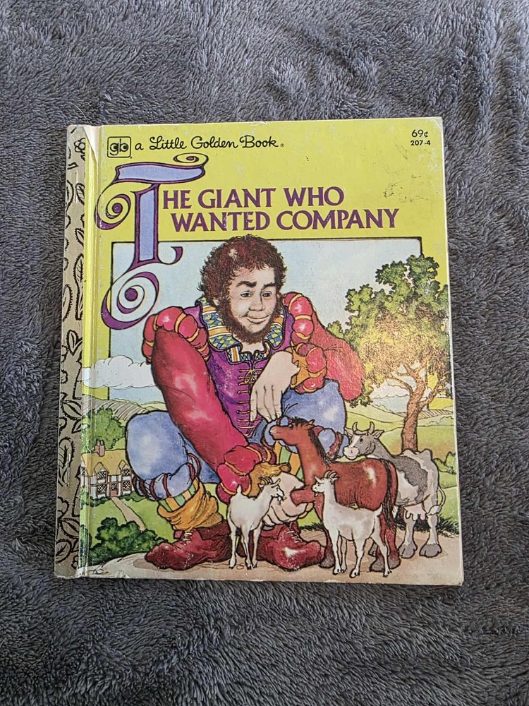 The Giant Who Wanted Company- A Little Golden Book- Illustrated- Hardcover- 1979