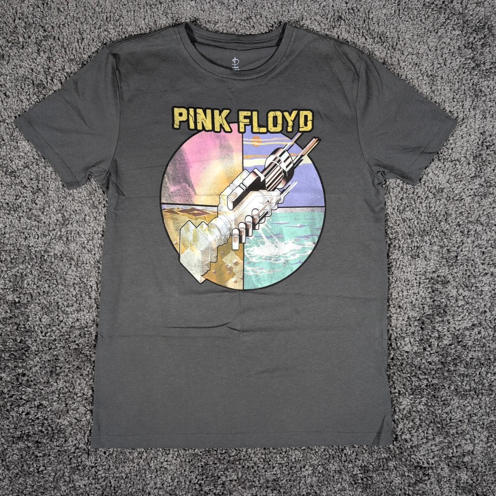 Pink Floyd Graphic T-Shirt Men's S Charcoal Gray Wish You Were Here NWOT