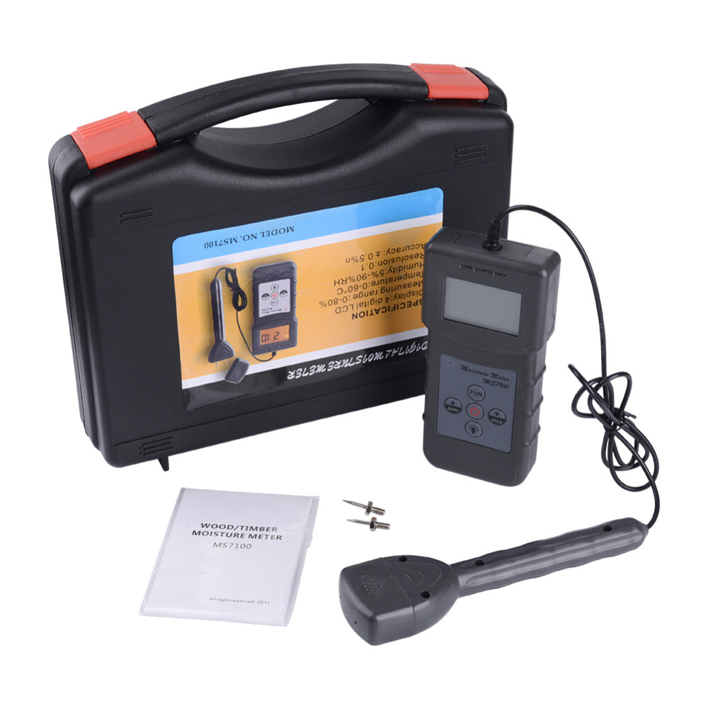 Portable Wood Moisture Meter Tester for Furniture Flooring Bamboo