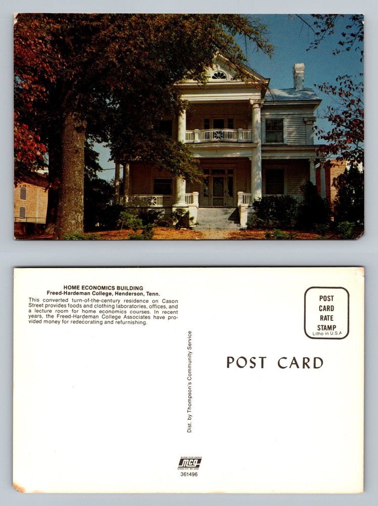 Henderson, TN-Tennessee, Freed-Hardeman Home Ec House View Vintage Postcard