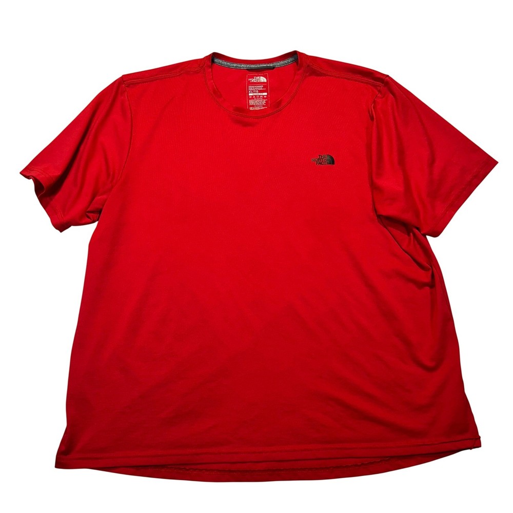 The North Face Mens XL Red Active Fit Performance Short Sleeve T-Shirt SP18