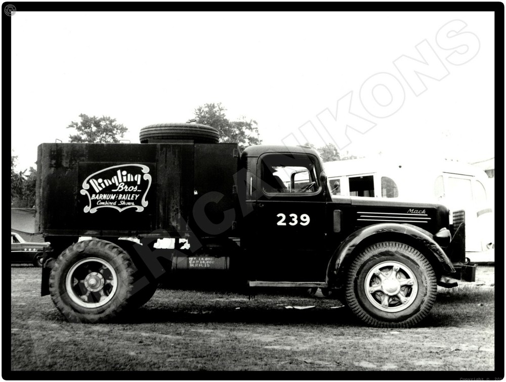 Mack Trucks New Metal Sign: 1951 Ringling Brothers Circus Truck