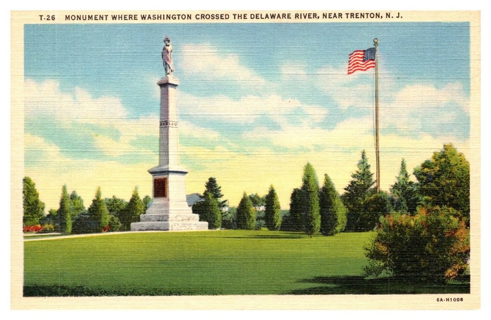 1940s Washingtons Crossing At The Delaware Trenton New Jersey Vintage Postcard