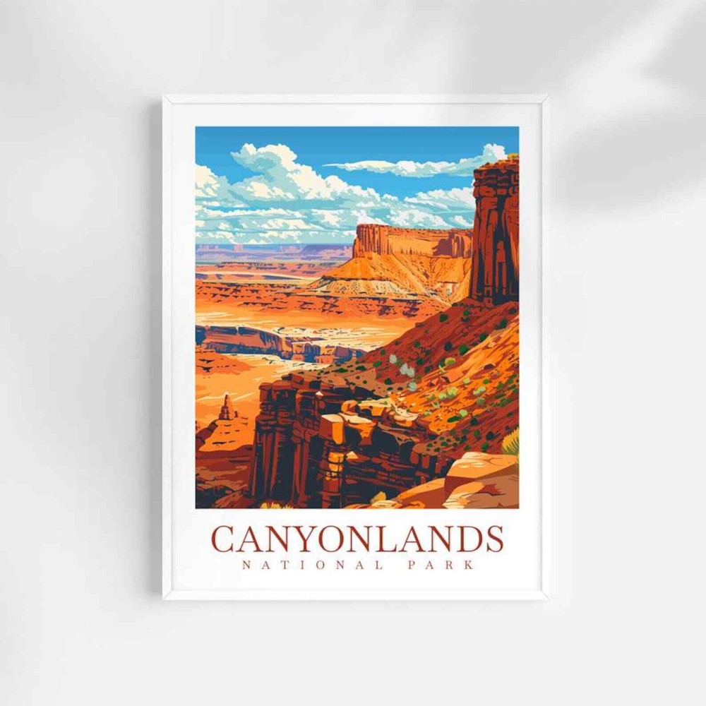 Canyonlands National Park Travel Canyonlands Print Wall Art Canyonlands Wall