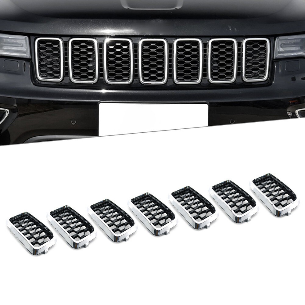 Front Grille Mesh Insert Cover Trim For Jeep Grand Cherokee 2017-2021 68317863AA