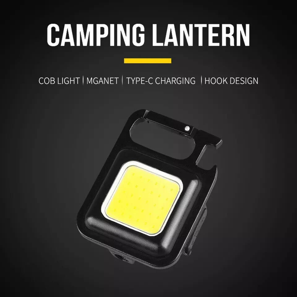 4pc Mini USB Rechargeable Waterproof LED Flashlight for Camping Essentials